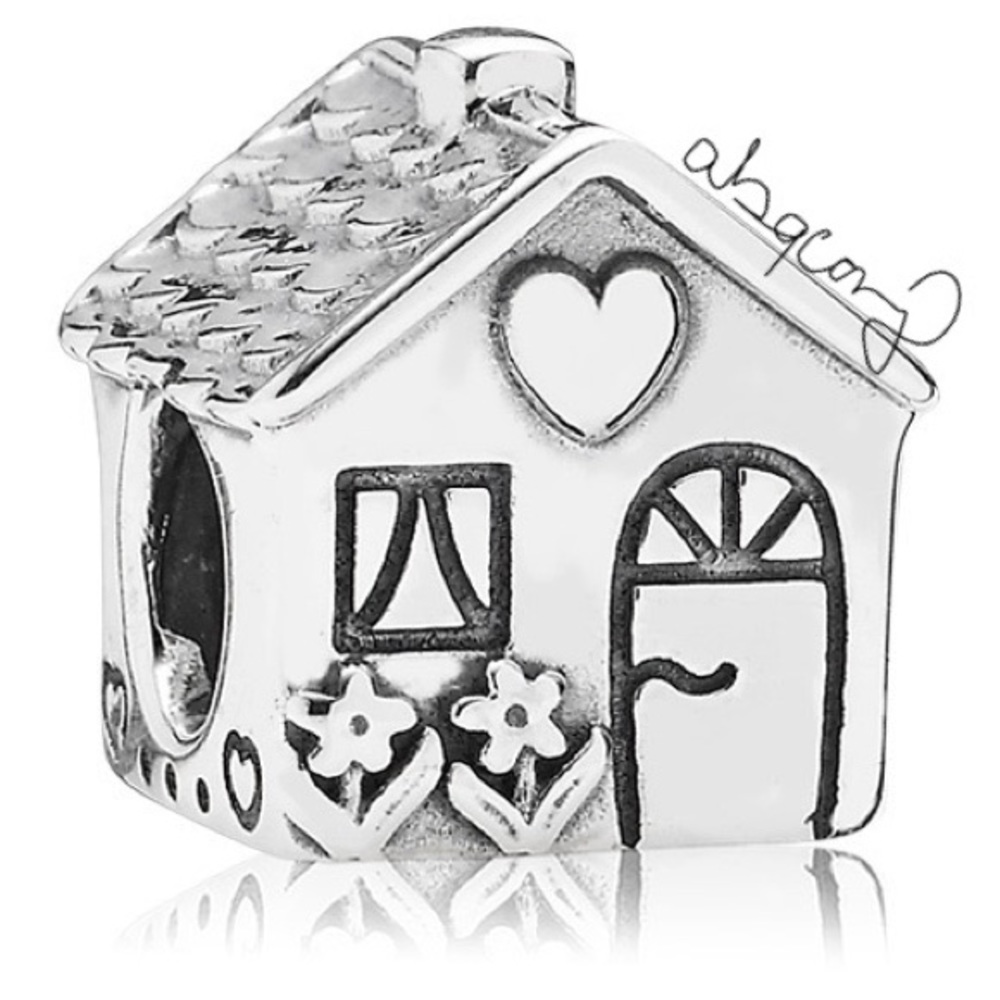 Euc Pandora 791267 Sterling Silver Home Sweet Home House Charm